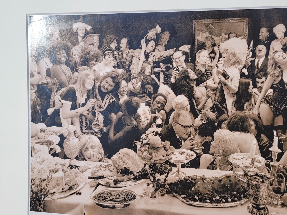 Fernet-Branca banquet group photo-shoot, sepia-toned Kodalith authentic darkroom print by Michael Joseph – Image 2