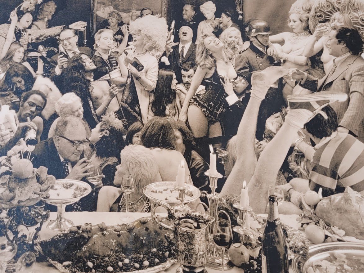 Fernet-Branca banquet group photo-shoot, sepia-toned Kodalith authentic darkroom print by Michael Joseph – Image 4