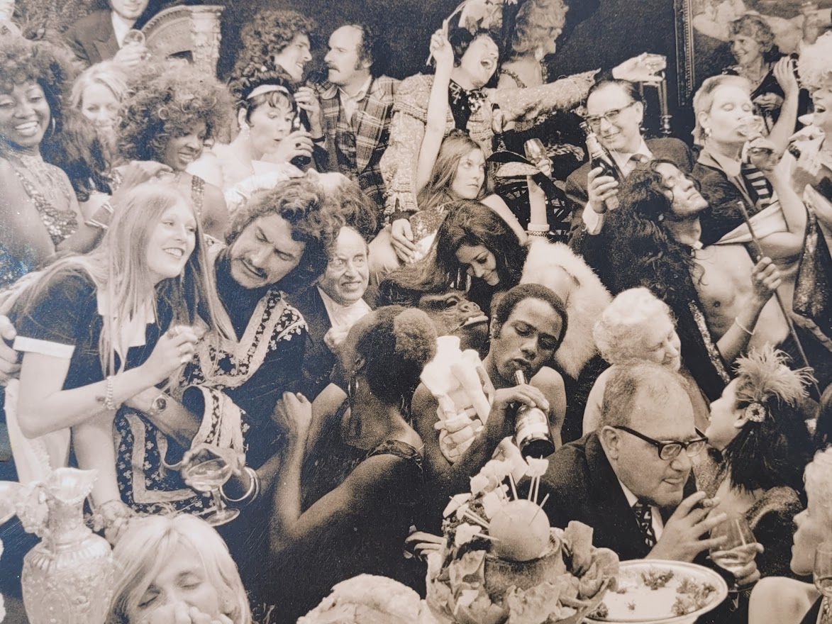 Fernet-Branca banquet group photo-shoot, sepia-toned Kodalith authentic darkroom print by Michael Joseph – Image 5