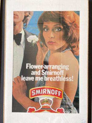 Flower-arranging and Smirnoff leave me breathless!  Solo Power Collection vodka advertisement by Michael Joseph