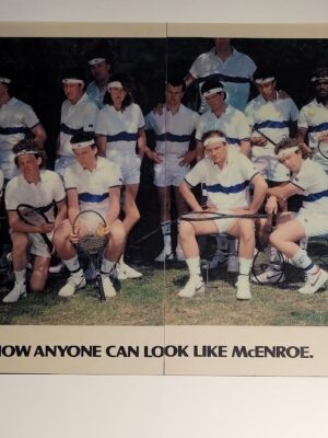 McEnroe lookalike ad, "Now anyone can look like McEnroe" Nike campaign by Michael Joseph