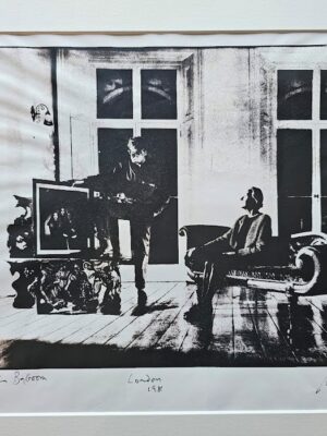 Michael and his mother in the ballroom in Clapham by Michael Joseph