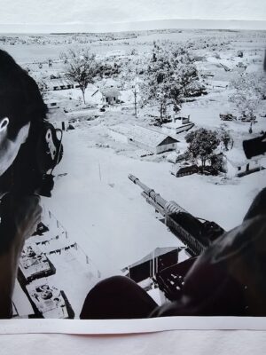 Saigon helicopter war photography with Keith Kay and machine gun by Michael Joseph