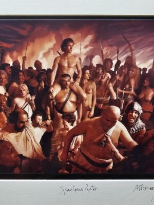 Spartacus laminated colour print, by Michael Joseph