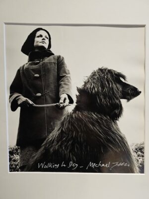 Walking le dog, darkroom test print by Michael Joseph