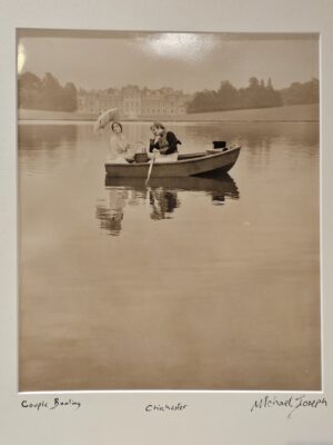 Couple boating in Chichester, vodka advert test print by Michael Joseph