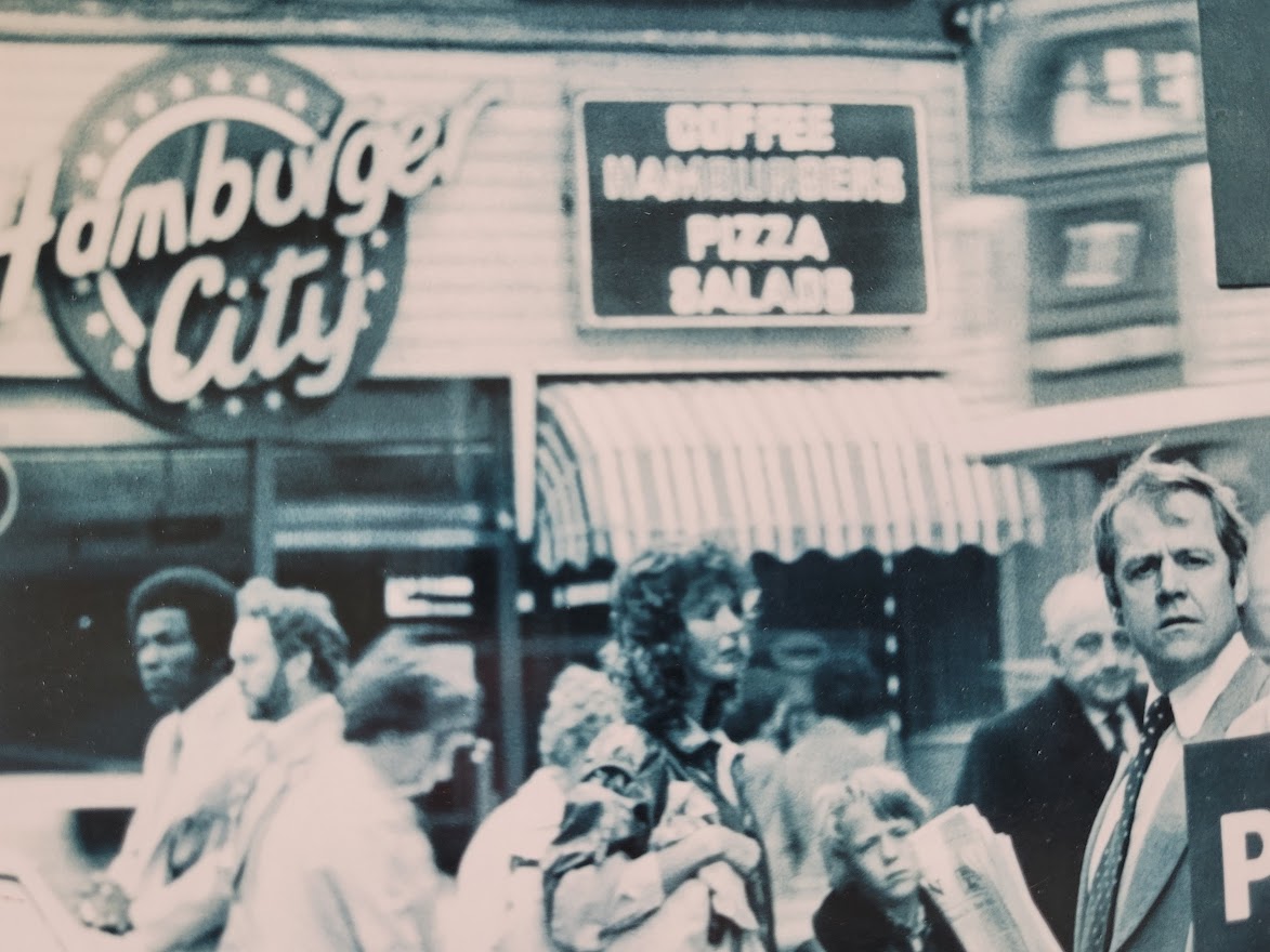 The end is nigh - prepare to meet thy doom, unusual sixties street scene by Michael Joseph – Image 4