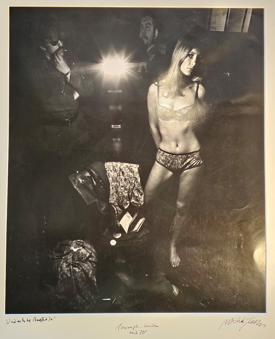 Triumph, underwear to be arrested in, test print for advert by Michael Joseph