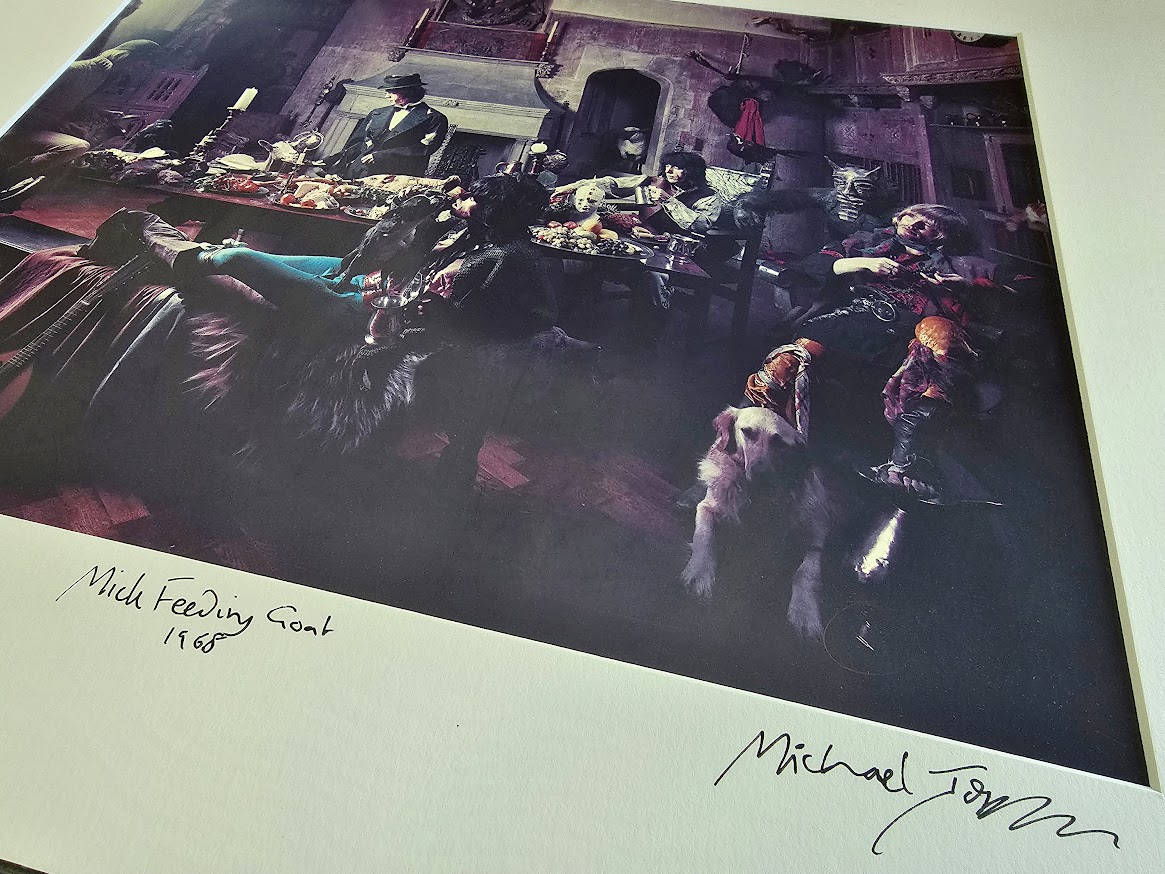 Mick Feeding Goat - Beggar's Banquet photo-shoot from 7th June 1968, featuring all of the Rolling Stones, by Michael Joseph – Image 5