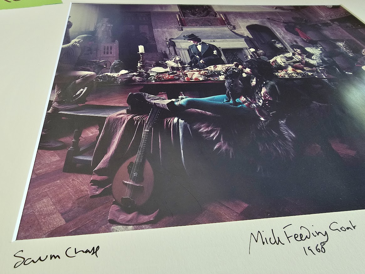 Mick Feeding Goat - Beggar's Banquet photo-shoot from 7th June 1968, featuring all of the Rolling Stones, by Michael Joseph – Image 4