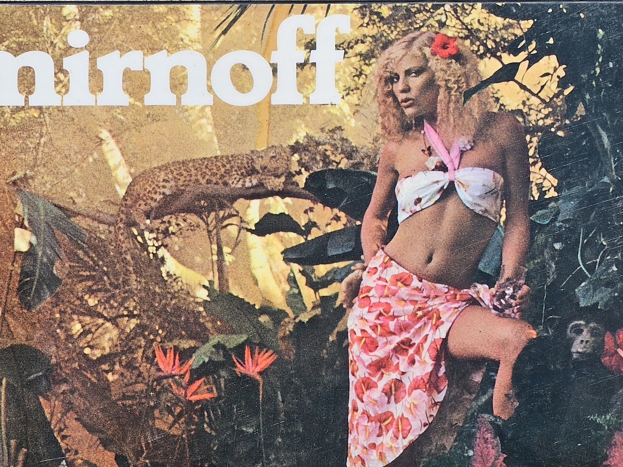 Swinging and Smirnoff, leave me breathless, Tarzan Jane vodka advert, lurking in the woods by Michael Joseph – Image 4