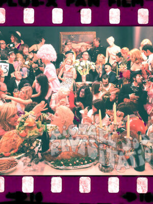 Orgie de Fernet Branca avec Judy Nylon, Groovy Groups Alcohol Collection, Londres Publicité Photographie Carte postale par Michael Joseph