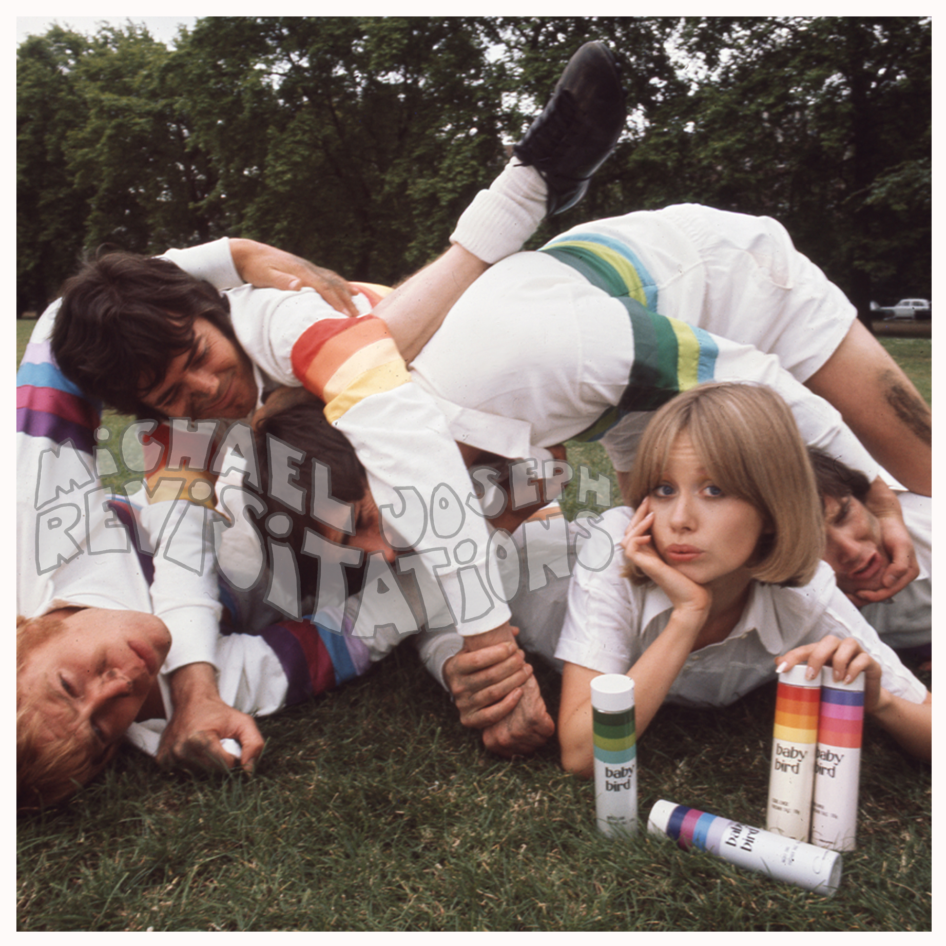 Publicité pour le déodorant Cricket Medley, Groovy Groups Collection, Londres. Photographie publicitaire. Carte postale de Michael Joseph.