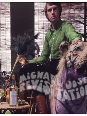 Publicité Booths Tiger, Funky Couples Collection, Photographie publicitaire londonienne, carte postale par Michael Joseph