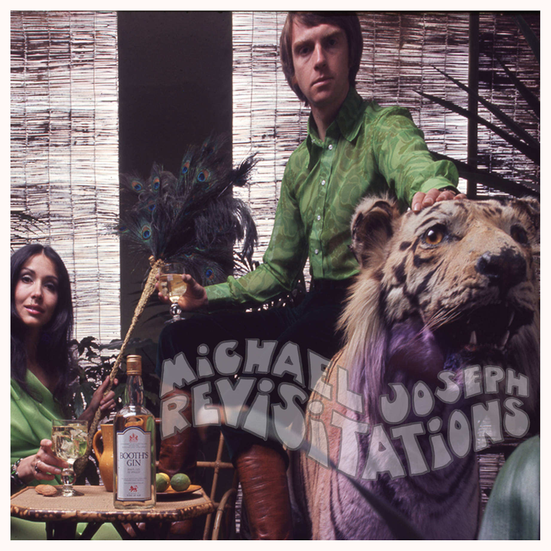 Publicité Booths Tiger, Funky Couples Collection, Photographie publicitaire londonienne, carte postale par Michael Joseph