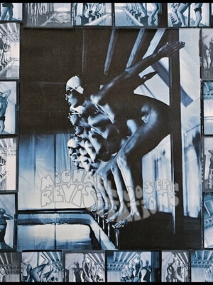 Collage Prêt à plonger (bordure de planche contact), Collection Pool ladies, Photographie publicitaire londonienne Carte postale de Michael Joseph