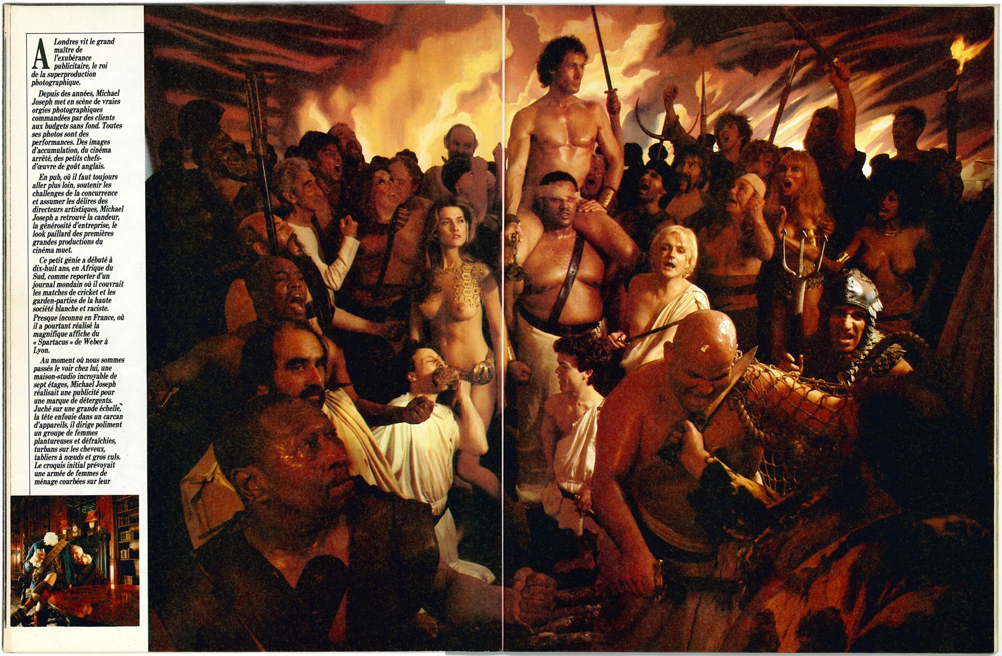Michael Joseph, Photographe Publicités Londres - Article dans Echo des Savanes - magazine francophone – Image 2
