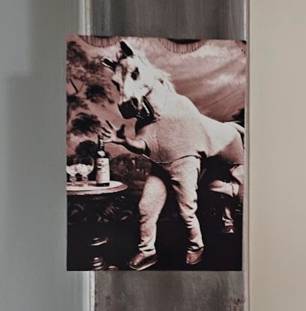 Magnet Pantomime Horse ad for White Horse Whisky, Aimant publicitaire photo par Michael Joseph – Image 3