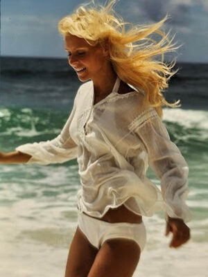 Magnet Bahamas Blonde, Aimant photo par Michael Joseph esprit insouciance des années soixante-dix