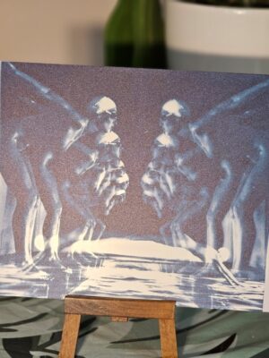 Dive either way – double exposure from the pool ladies series (mat finish)