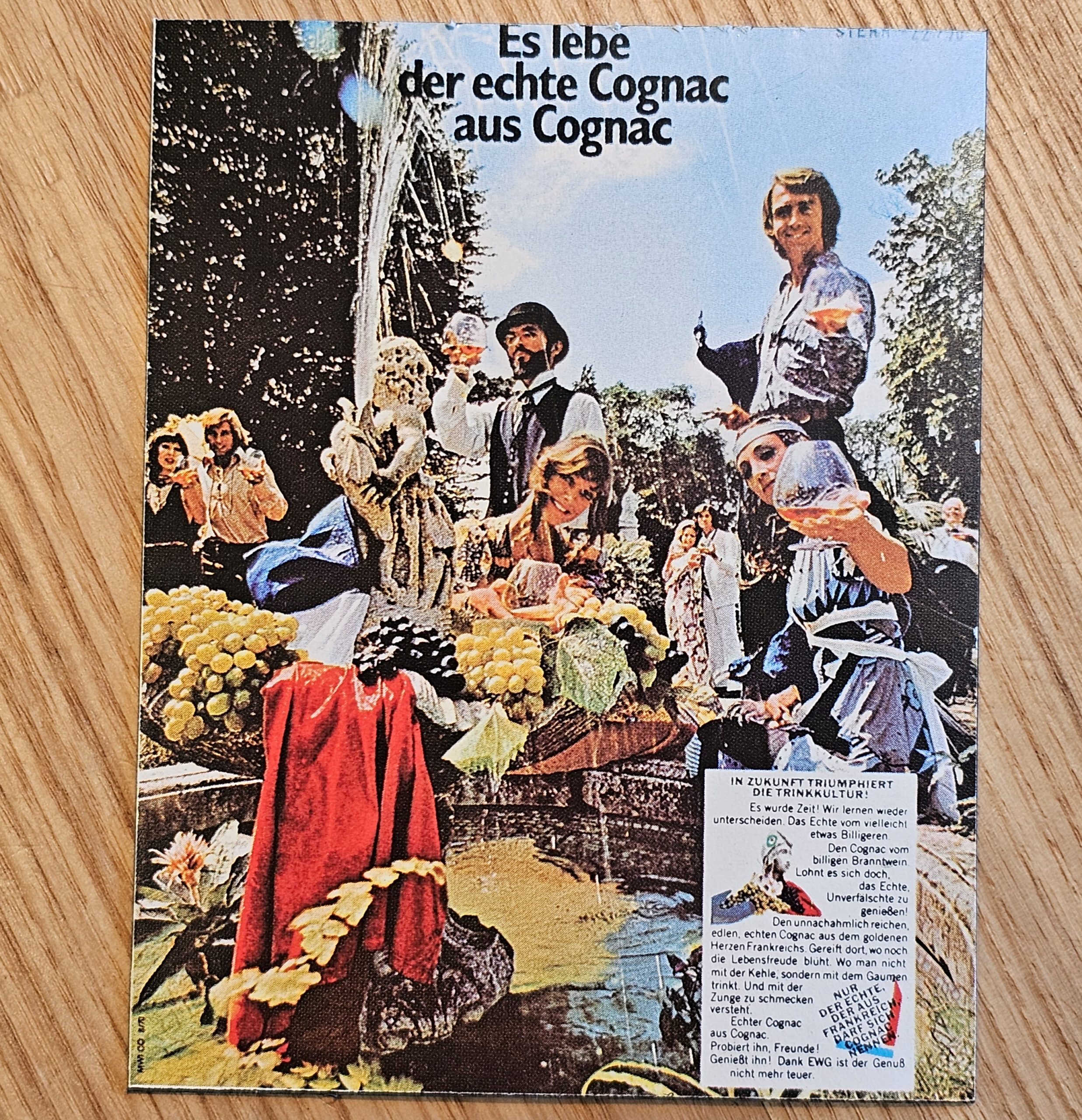 "Magnet publicitaire vintage sur l'alcool, mélange de pubs loufoques sur les boissons – premiers arrivés, premiers servis." – Image 2