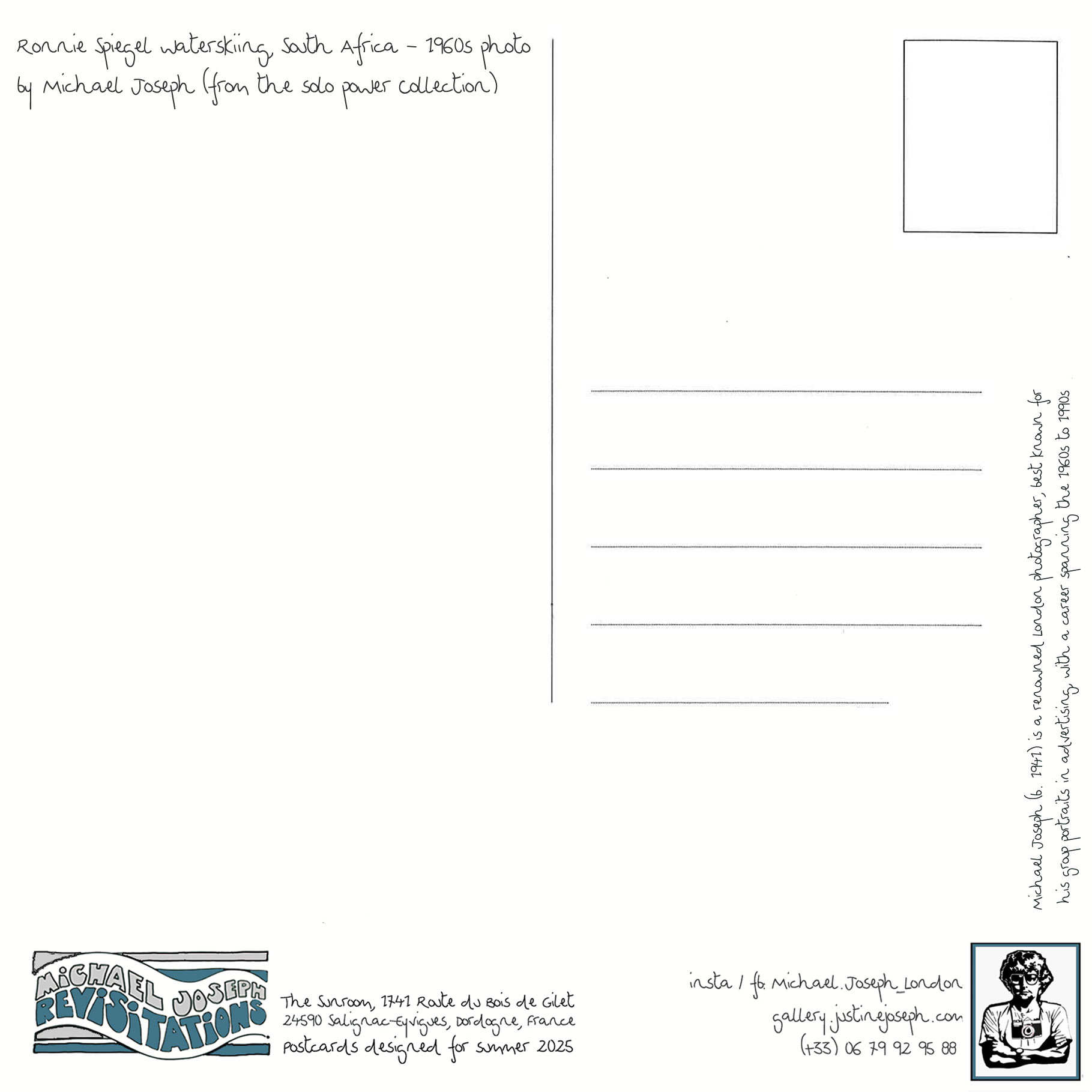 "Cutting the Wake", Carte Postale de Michael Joseph – Image 2