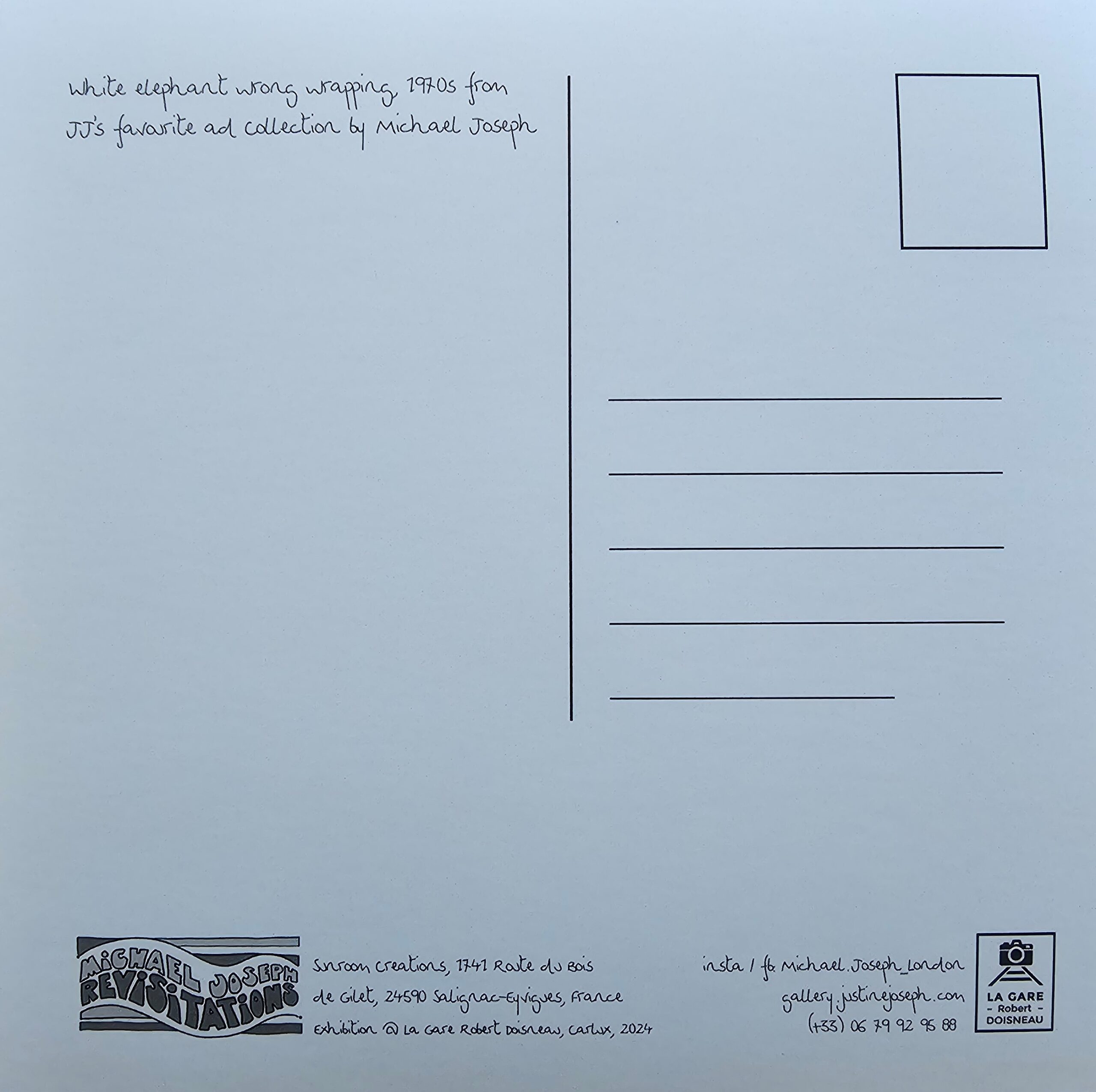 "Le Mauvais Emballage" Carte Postale de Michael Joseph – Image 2